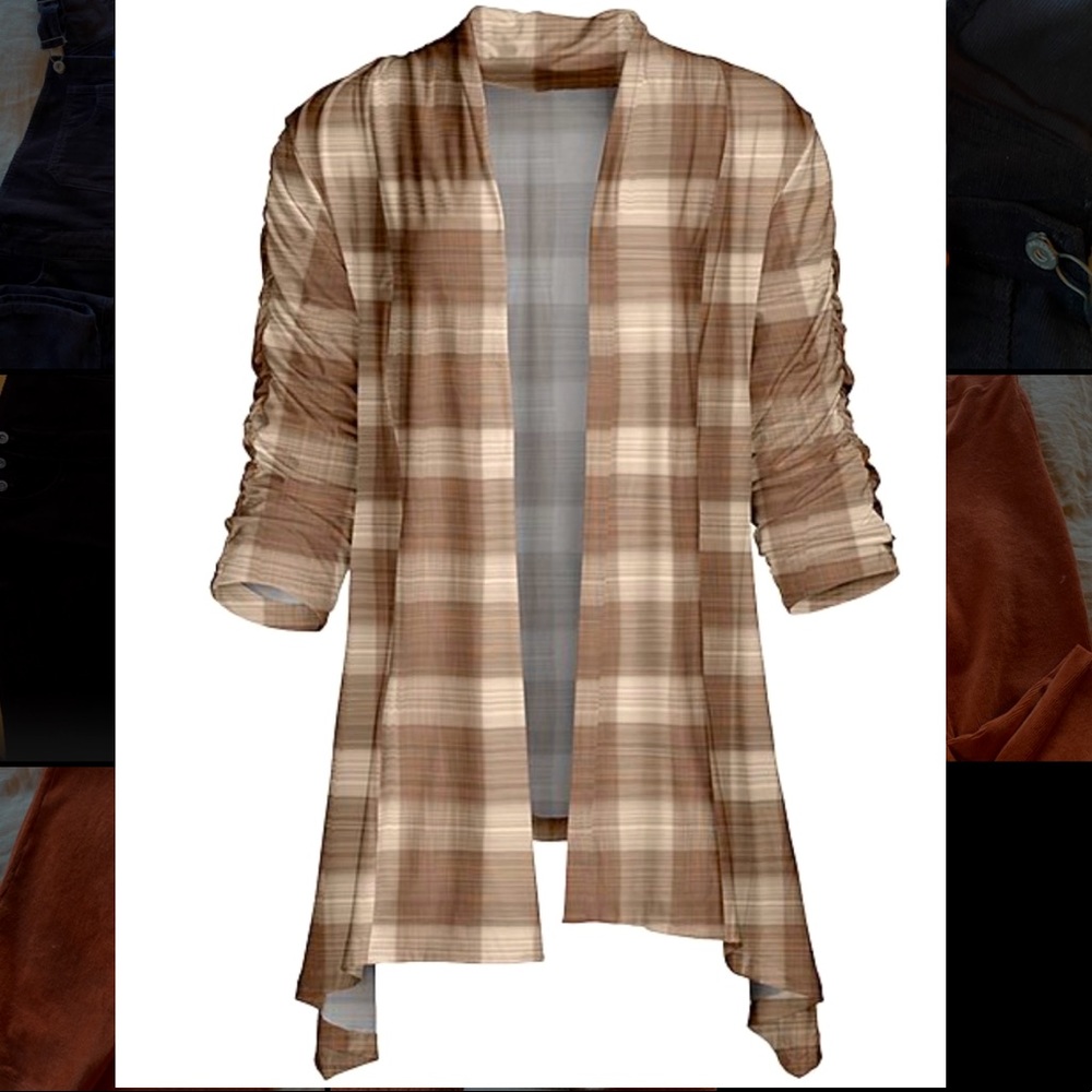 New Plaid Cardigan